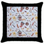 Coffee Mania Caffeine Throw Pillow Case (Black)