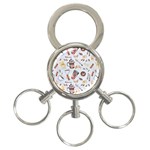 Coffee Mania Caffeine 3-Ring Key Chain