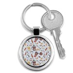 Coffee Mania Caffeine Key Chain (Round)