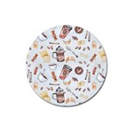 Coffee Mania Caffeine Magnet 3  (Round)