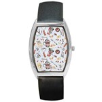 Coffee Mania Caffeine Barrel Style Metal Watch