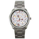 Coffee Mania Caffeine Sport Metal Watch