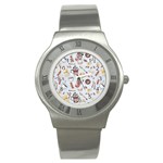 Coffee Mania Caffeine Stainless Steel Watch