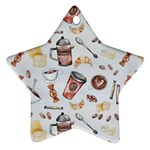 Coffee Mania Caffeine Star Ornament (Two Sides)