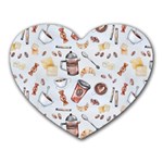 Coffee Mania Caffeine Heart Mousepad