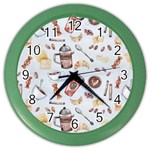 Coffee Mania Caffeine Color Wall Clock