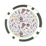 Coffee Mania Caffeine Poker Chip Card Guard