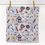 Coffee Mania Caffeine Face Towel