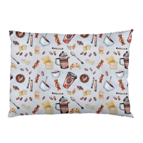 Coffee Mania Caffeine Pillow Case (Two Sides) from ArtsNow.com Front