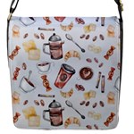 Coffee Mania Caffeine Flap Closure Messenger Bag (S)