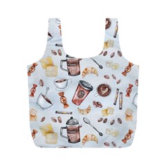 Coffee Mania Caffeine Full Print Recycle Bag (M) from ArtsNow.com Front