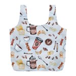 Coffee Mania Caffeine Full Print Recycle Bag (L)