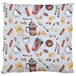 Coffee Mania Caffeine Standard Premium Plush Fleece Cushion Case (Two Sides)