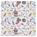 Coffee Mania Caffeine Square Satin Scarf (36  x 36 )