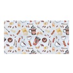 Coffee Mania Caffeine Satin Wrap 35  x 70 