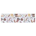 Coffee Mania Caffeine Oblong Satin Scarf (16  x 60 )