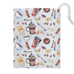 Coffee Mania Caffeine Drawstring Pouch (5XL) from ArtsNow.com Front