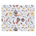 Coffee Mania Caffeine Premium Plush Fleece Blanket (Large)