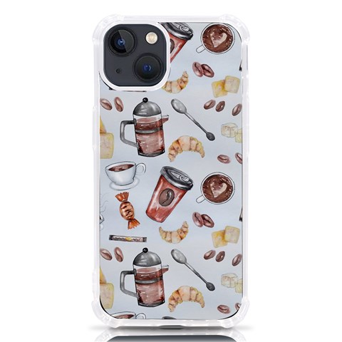 Coffee Mania Caffeine iPhone 13 TPU UV Print Case from ArtsNow.com Front