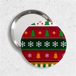 Christmas Time Pattern Christmas Ornament 2.25  Handbag Mirrors