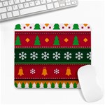 Christmas Time Pattern Christmas Ornament Large Mousepad