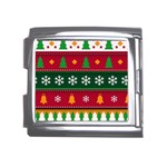 Christmas Time Pattern Christmas Ornament Mega Link Italian Charm (18mm)