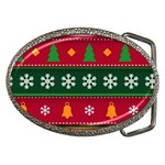 Christmas Time Pattern Christmas Ornament Belt Buckles