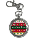 Christmas Time Pattern Christmas Ornament Key Chain Watches