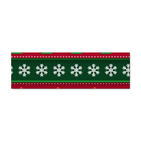 Christmas Time Pattern Christmas Ornament Sticker Bumper (10 pack) from ArtsNow.com Front