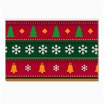 Christmas Time Pattern Christmas Ornament Postcard 4 x 6  (Pkg of 10)