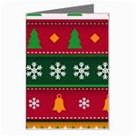 Christmas Time Pattern Christmas Ornament Greeting Card