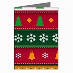 Christmas Time Pattern Christmas Ornament Greeting Cards (Pkg of 8)