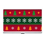 Christmas Time Pattern Christmas Ornament Business Card Holder