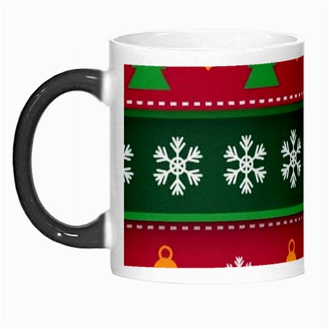 Christmas Time Pattern Christmas Ornament Morph Mug from ArtsNow.com Left