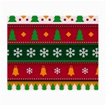 Christmas Time Pattern Christmas Ornament Small Glasses Cloth