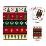 Christmas Time Pattern Christmas Ornament Playing Cards Single Design (Rectangle)