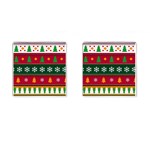 Christmas Time Pattern Christmas Ornament Cufflinks (Square)