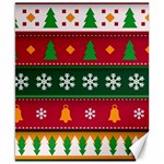 Christmas Time Pattern Christmas Ornament Canvas 8  x 10 