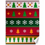 Christmas Time Pattern Christmas Ornament Canvas 12  x 16 