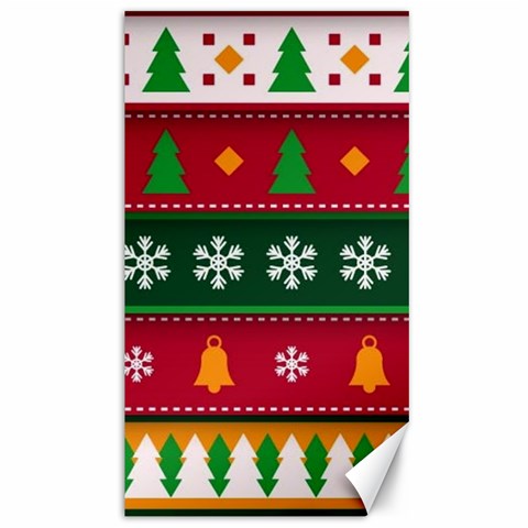 Christmas Time Pattern Christmas Ornament Canvas 40  x 72  from ArtsNow.com 39.28 x69.23  Canvas - 1