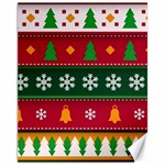 Christmas Time Pattern Christmas Ornament Canvas 11  x 14 