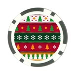 Christmas Time Pattern Christmas Ornament Poker Chip Card Guard