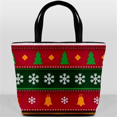 Christmas Time Pattern Christmas Ornament Bucket Bag from ArtsNow.com Back