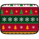 Christmas Time Pattern Christmas Ornament Fleece Blanket (Mini)