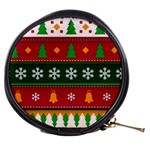 Christmas Time Pattern Christmas Ornament Mini Makeup Bag