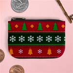 Christmas Time Pattern Christmas Ornament Mini Coin Purse