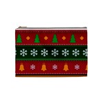 Christmas Time Pattern Christmas Ornament Cosmetic Bag (Medium)