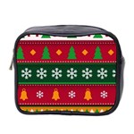 Christmas Time Pattern Christmas Ornament Mini Toiletries Bag (Two Sides)