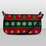 Christmas Time Pattern Christmas Ornament Shoulder Clutch Bag