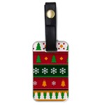 Christmas Time Pattern Christmas Ornament Luggage Tag (one side)